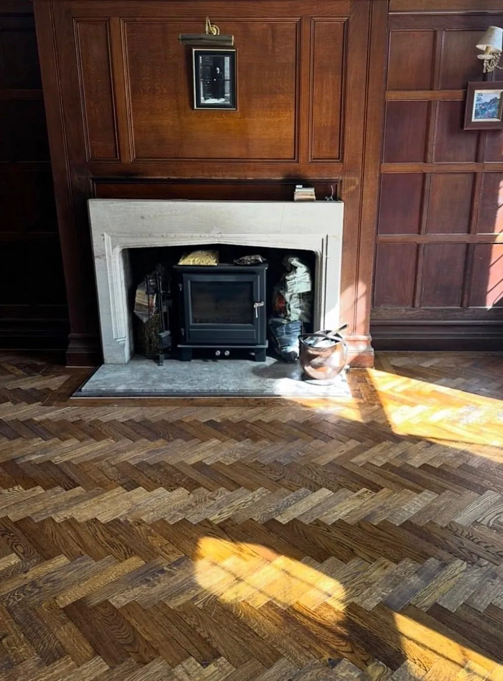 Period oak parquet, wood flooring restoration by Northfold Flooring